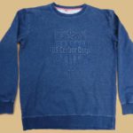 Drenched Indigo Embossed Sweatshirt